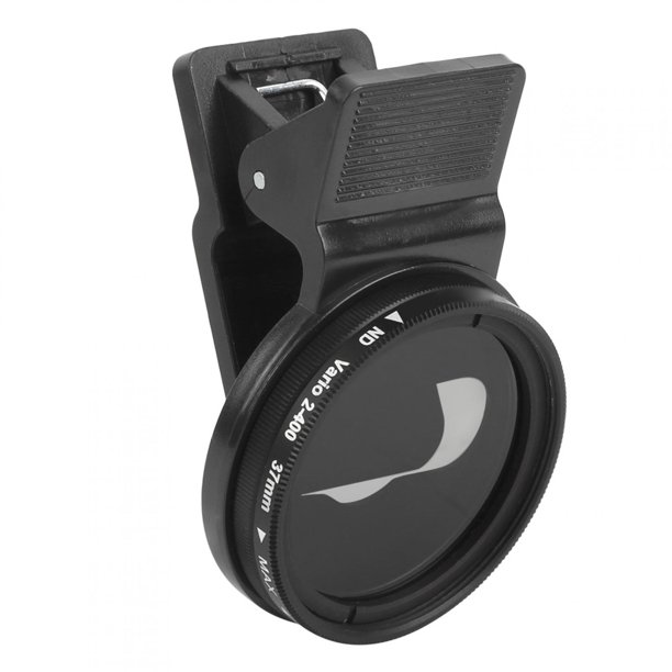 Filtro de lente ND ajustable Veledge de 37 mm, densidad neutra ND2-400 para teléfonos de distintas marcas