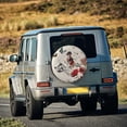thumbnail image 5 of Gukieu Floral Leopard Butterflies Print Car Tire Cover, Adjustable Waterproof and Dustproof Tire Protection Cover, Suitable for SUV, Truck, Van-14 inch, 5 of 6