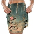 thumbnail image 6 of Mitankcoo Biker Shorts for Women Summer Print Workout Pockets High Waist Everyday Yoga Skorts S-4XL, 6 of 6