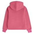 thumbnail image 4 of SROBPTY Teen Girls Jacket Solid Hooded Long Sleeve Zip Up with Pockets, 4 of 4