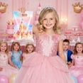 thumbnail image 2 of Princess party favor bag - 50 light blue castle large plastic gift goodie candy bags with handle, fairy tale happy birthday decoration supplies, suitable for women girls, size 9.87 inches, 2 of 4