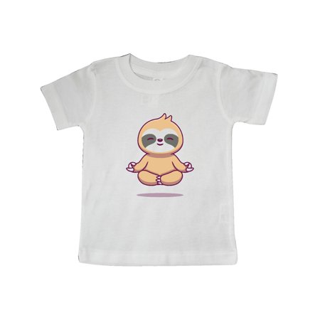 

Inktastic Meditating Sloth Gift Baby Boy or Baby Girl T-Shirt