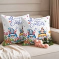 thumbnail image 3 of Outdoor Waterproof Pillow Covers Easter Gnome Colorful Egg Decorative Throw Pillow Protectors,Pillowcase Cushion Cases for Patio Sofa Garden Couch,16x16in,Pack of 2, 3 of 14