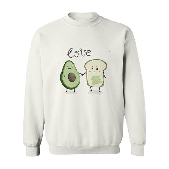 Adorable Avocado And Toast Sweatshirt Women -Image by Shutterstock, Female Large
