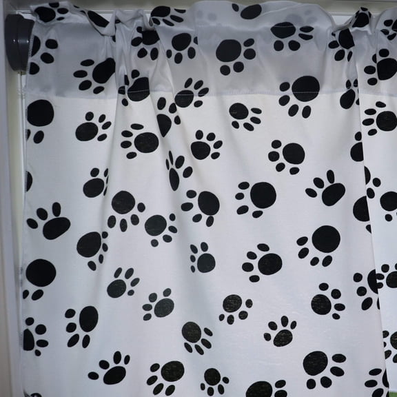 Cotton Curtain Animal Paw Print 58 Inch