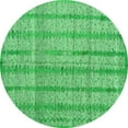 thumbnail image 1 of Ahgly Company Indoor Round Abstract Green Modern Area Rugs, 7' Round, 1 of 4