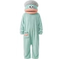 thumbnail image 2 of Big Mouth Monster Onesie Pajamas, Plush Monster Onesie, Soft Plush Loungewear, Cozy One Piece Loungewear Funny Onesie for Halloween Costumes, Halloween Pajamas & Christmas Pajamas Sky Blue S, 2 of 7