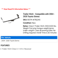 thumbnail image 2 of Trailer Hitch - Compatible with 2004 - 2020 Toyota Sienna 2005 2006 2007 2008 2009 2010 2011 2012 2013 2014 2015 2016 2017 2018 2019, 2 of 4