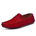 thumbnail image 2 of Men's Grey Suede Penny Loafers, 2 of 9