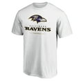 thumbnail image 2 of Men's White Baltimore Ravens Logo Team Lockup T-Shirt, 2 of 3