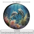 thumbnail image 2 of Camper Spare Tire Cover 12inch Two Dolphins With Plants Under An Ocean Wheel Tire Cover for Travel Trailers Protectors Weatherproof Dust-Proof Dolphin Lover for Fit for SUV Truck Travel Trailer, 2 of 8