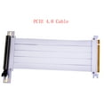 thumbnail image 1 of Support de Carte Vidéo Support de Carte Graphique en Alliage d'Aluminium GPU Vertical Support de Carte Vidéo pour PC ATX Boîtier d'Ordinateur Blanc Câble PCIE4.0, 1 of 6