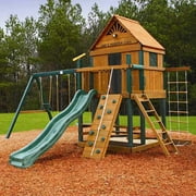 Gorilla Playsets Blue Ridge Mountain Cabin Gym Play Center and Swing Set