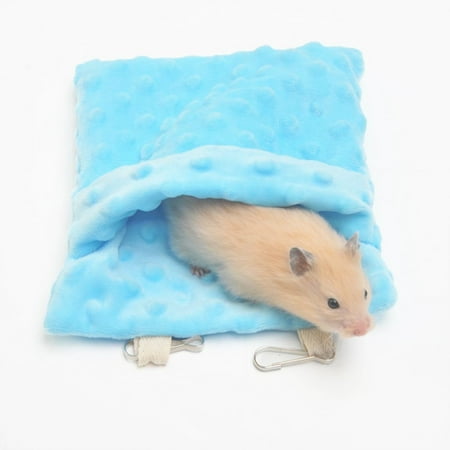 Sugar Glider Bonding Pouch Bag Sling Sleep Bag With Adjustable Strap For Travel Gliders Ferret Hedgehog Hamster Small (Blue)