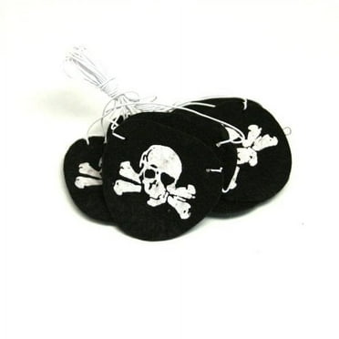 Felt Pirate Eye Patches, One Dozen Party Favors, Dress-up