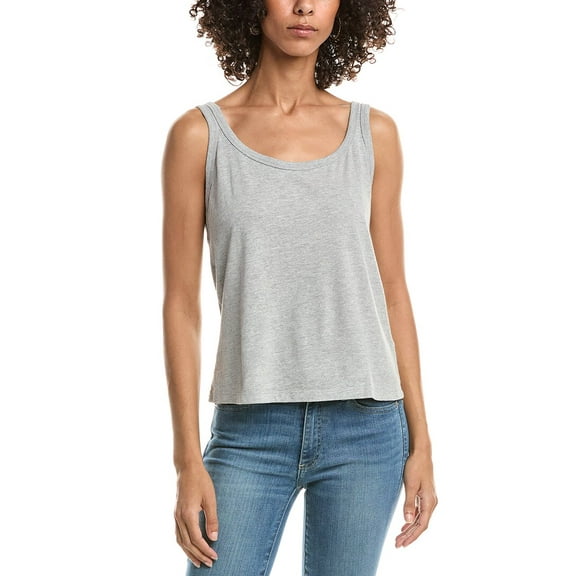 Michael Stars womens Olympia Boyfriend Tank, XL, Grey