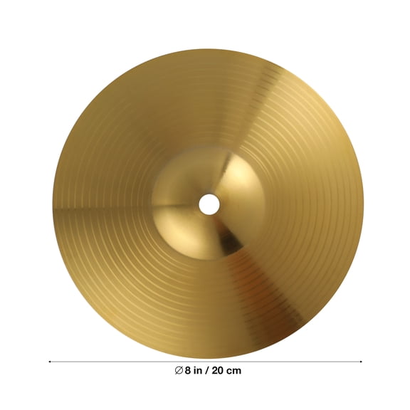 NIAIZEK 8 Inch Brass Cymbal for Drum Set - Hat, Ride, Crash Percussion Cymbal for Studio Practice and Music Performance