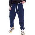 thumbnail image 3 of SWSMCLT Men's Sports Pant Snow Sweatpants Elastic Waist Lounge Joggers Casual Fleece Lined Pants Slim Fit Soft Jogger Navy Small, 3 of 4