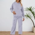 thumbnail image 2 of Womens Sweat Suit Two Piece Hoodie Long Sleeve Pullover and Baggy Sweatpants Loungewear Sets Fall Sets Women Clothes, 2 of 4