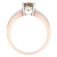 thumbnail image 4 of Clara Pucci 14K White/Rose Gold 1.27ct Champagne Solitaire with Accents, 4 of 8