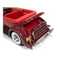 thumbnail image 5 of 1934 Packard V12 Victoria Burgundy with Red Soft Top and Red Interior 1/18 Diecast Model Car by Autoworld, 5 of 6