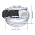 thumbnail image 2 of Unique Bargains 1 Pc Washable Tumbler Lid for Office Black Plastic, 2 of 5