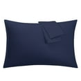 thumbnail image 1 of Navy Pillowcases Soft Microfiber Pillow Case Cover with Zipper King, 2 Pack, 1 of 8