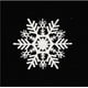 thumbnail image 2 of Adornos navideños, adornos navideños, regalos navideños Colgante de copo de nieve blanco de plástico Colgante de copo de nieve, 2 of 5