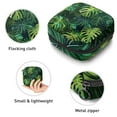 thumbnail image 3 of Green Tropical Forest Background Sanitary Napkin Storage Bag, Zipper Menstrual Cup Pouch Feminine Menstruation First Period Pads Holder for Girls Women Ladies, 3 of 6