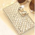 thumbnail image 4 of Compatible with iPhone 14 Women's Wallet Protective Case Cute Shiny Luxury Shiny bow Crystal Diamond Rhinobit Wallet Clamshell Holder Protect full bod, 4 of 4