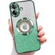 thumbnail image 1 of Funda magnética con purpurina para iPhone 16, compatible con MagSafe, protección total, delgada, a prueba de golpes y arañazos, con protector de lente de cámara y red antipolvo para mujer, 1 of 8