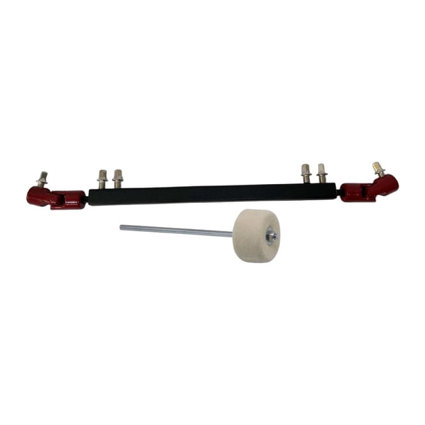 Eje de transmisión del pedal de batería, pedal doble, barra de enlace de la varilla del tambor, conector metálico, percusión Negro Rojo