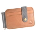 thumbnail image 3 of Cartera minimalista con tarjetero, paquete de s de efectivo , manga delgada, bolsillo para s de visita, funda protectora , marrón, 3 of 8