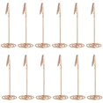 thumbnail image 1 of 12 Uds. Soporte para tarjetas, soporte para notas, Clip para fotos, soporte para números de mesa, oro rosa, 1 of 5