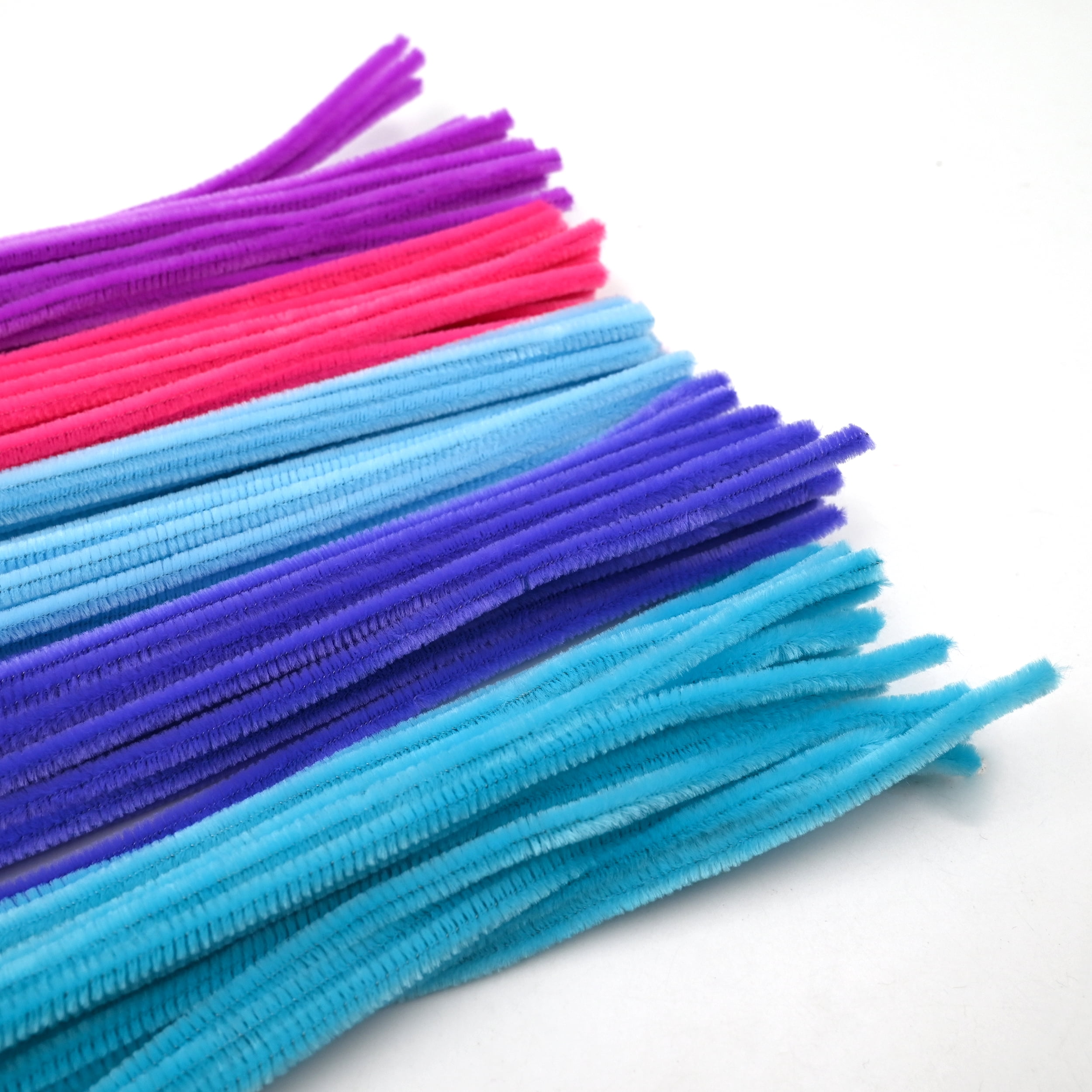 Hello Hobby Fuzzy Sticks, 100 Count, Cosmic Multicolor Chenille Stems for Kids Crafts and DIY Projects