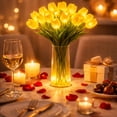 thumbnail image 3 of Artificial Tulip Flowers LED Lights, 15 PCS Radiant Romantic Tulip Light, Twinkling LED Tulips, Flower Shaped Ambient Night Lamp for Bedroom Bedside Decor, 3 of 7