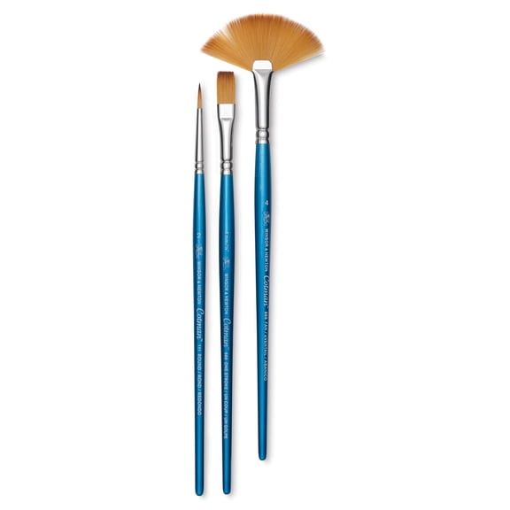 Winsor & Newton Cotman Watercolor Brush Set, 3-Brush Set #3