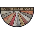 thumbnail image 5 of Evideco Brown Orange Sweet Home Rubber Half Round Door Mat 30x18 Inches - Non-Slip Backing, Weather Resistant - Outdoor - Front Door Mat for Entryway, Porch, Patio, 5 of 7