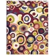Rugsotic Carpets Hand Tufted Wool Area Rug 4x6 Rectangle Multicolor Modern High Pile Anti Skid Durable