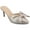 Champagne/Sparkle, variant on Womens Tiarra Mules Mid Stiletto Pointed Toe Evening Pumps, Widths Available