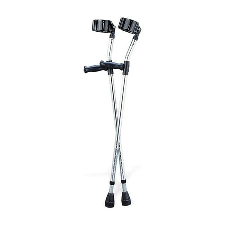 Medline Guardian Forearm Crutches 5 ft 10" to 6 ft 6" H Tall Adult G05160
