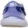 thumbnail image 2 of Keds Girls' Daphne T-Strap Sneaker, Blue Iridescent, 4 M US Toddler, 2 of 8