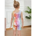 thumbnail image 3 of Gymnastics Leotards for Girls Rainbow Unicorn Toddlers Kids Tumbling Outfit Dance Unitard Biketards with Shorts, 3 of 6