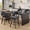 Charcoal Gray, variant on Aufeile Bar Stools Set of 1, 24" Swivel Counter Height Barstools with PU Leather Padded Seat, Hollow Curved Back, Solid Wood Legs & Metal Footrest, Kitchen Island Dining Chairs, Brown