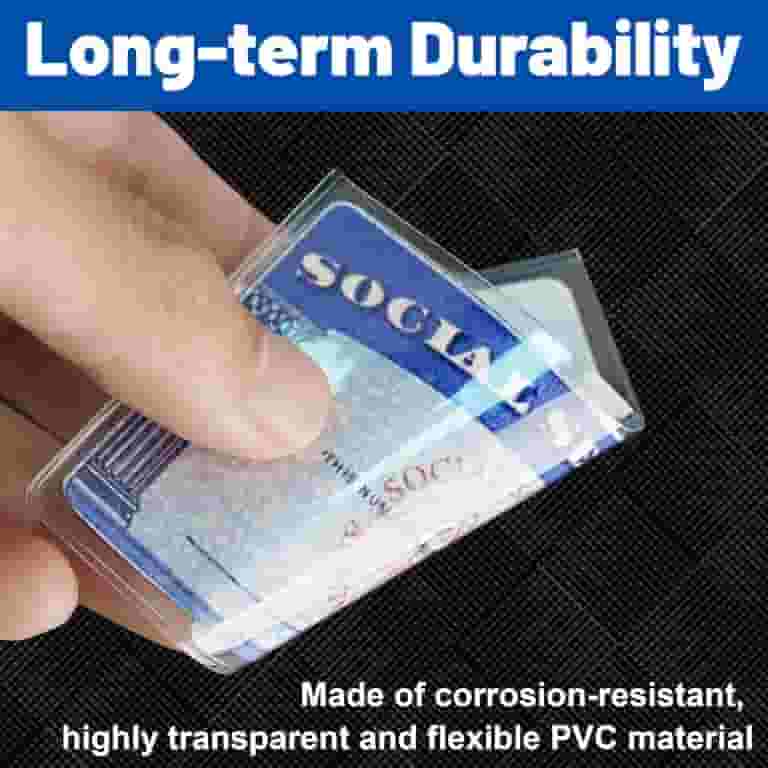 do credit card sleeves really work RFID Blocking for Cards & Passport (4 Long Side & 2 Passport Sleeves) RFID Card Holder and Protector Sleeve for Credit, Passport Identity Theft Protection Travel Wallet and Education markets ziloes Social Security Card Protector