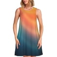 thumbnail image 1 of Fotbe yellow orange and teal Vestido de Verano sin Mangas para Mujer – Vestido Midi Línea A, Estilo Camiseta Floral, Vestido Playero Casual y Fluido, 1 of 7