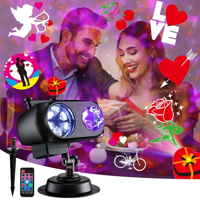Luces de proyector FLITI 2024 mejoradas para decoraciones de San Valentín