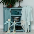 thumbnail image 4 of Parkland Collection Isla Transitional Blue 52" x 67" WOVEN HANDLOOM Throw, 4 of 4