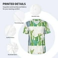 thumbnail image 4 of Daiia Cartoon Cactus Mens Baseball Jersey Button Down Shirts Short Sleeve Sports Uniforms-Large, 4 of 9