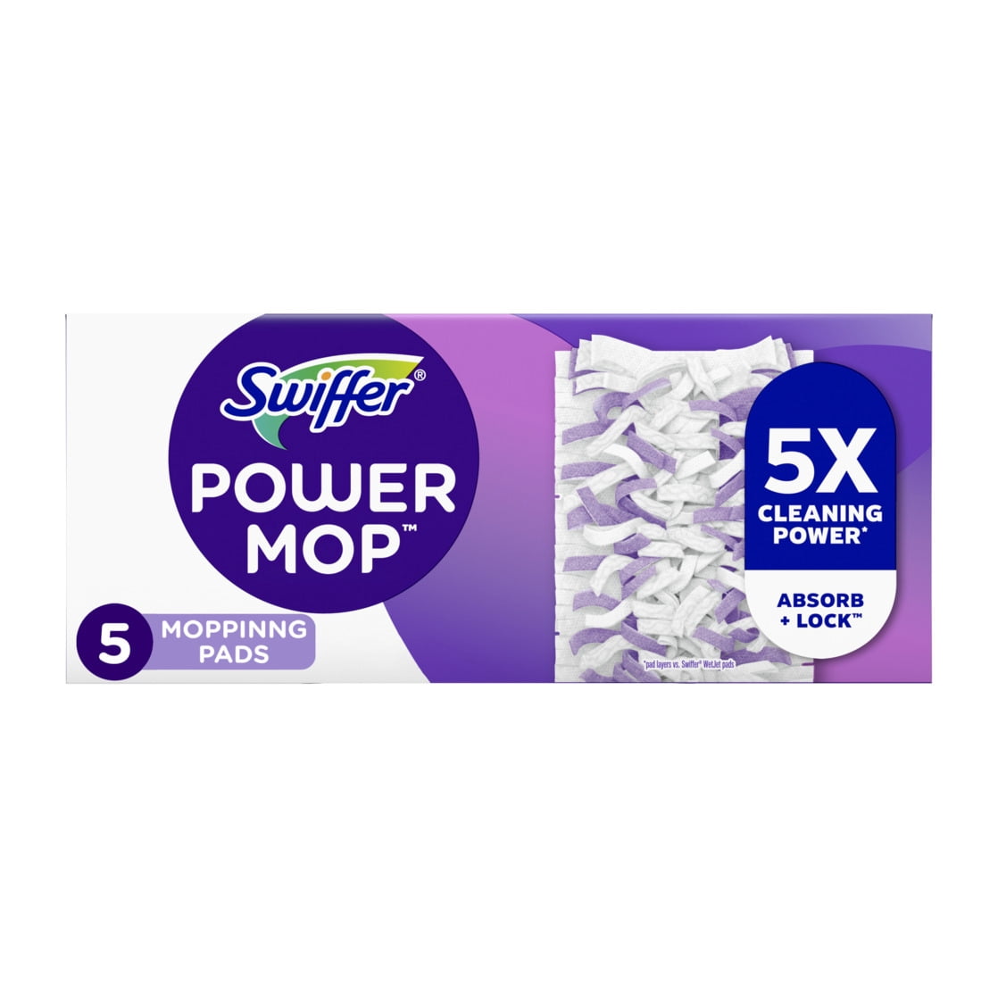 Swiffer Power Mop Floor Cleaner Bundle Includes 1 Spray Mop Device, 2 Lavender Scent Mopping Solutions 25.3 Fl Oz, 1 Fresh Scent Mopping Solution 25.3 Fl Oz & 7 Mop Pad Refills